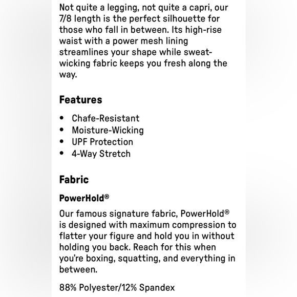 Fabletics Define Powerhold Electric Rose HW 7/8 Legging | XS | Retired | NWT - Picture 14 of 16